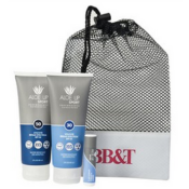 Sport 50 and 30 SPF, Chapstick, and Large Mesh Bag